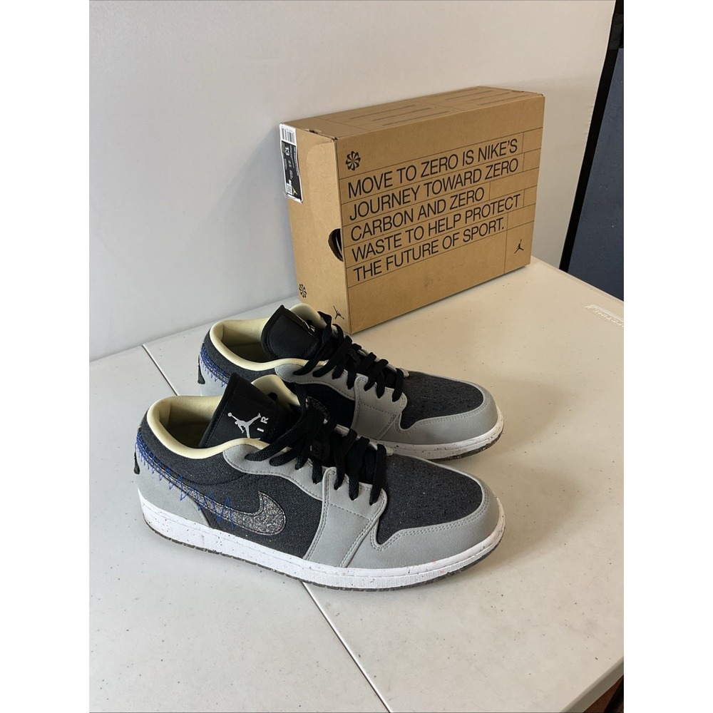Jordan Air Jordan 1 Low SE Gray/Black/White DM4657-001 Sz 13 Worn Once Box Nice